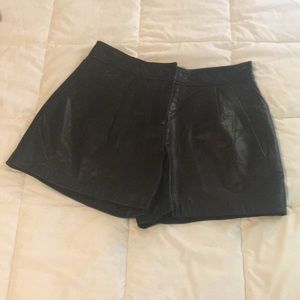 COPY - Tibi Leather Shorts